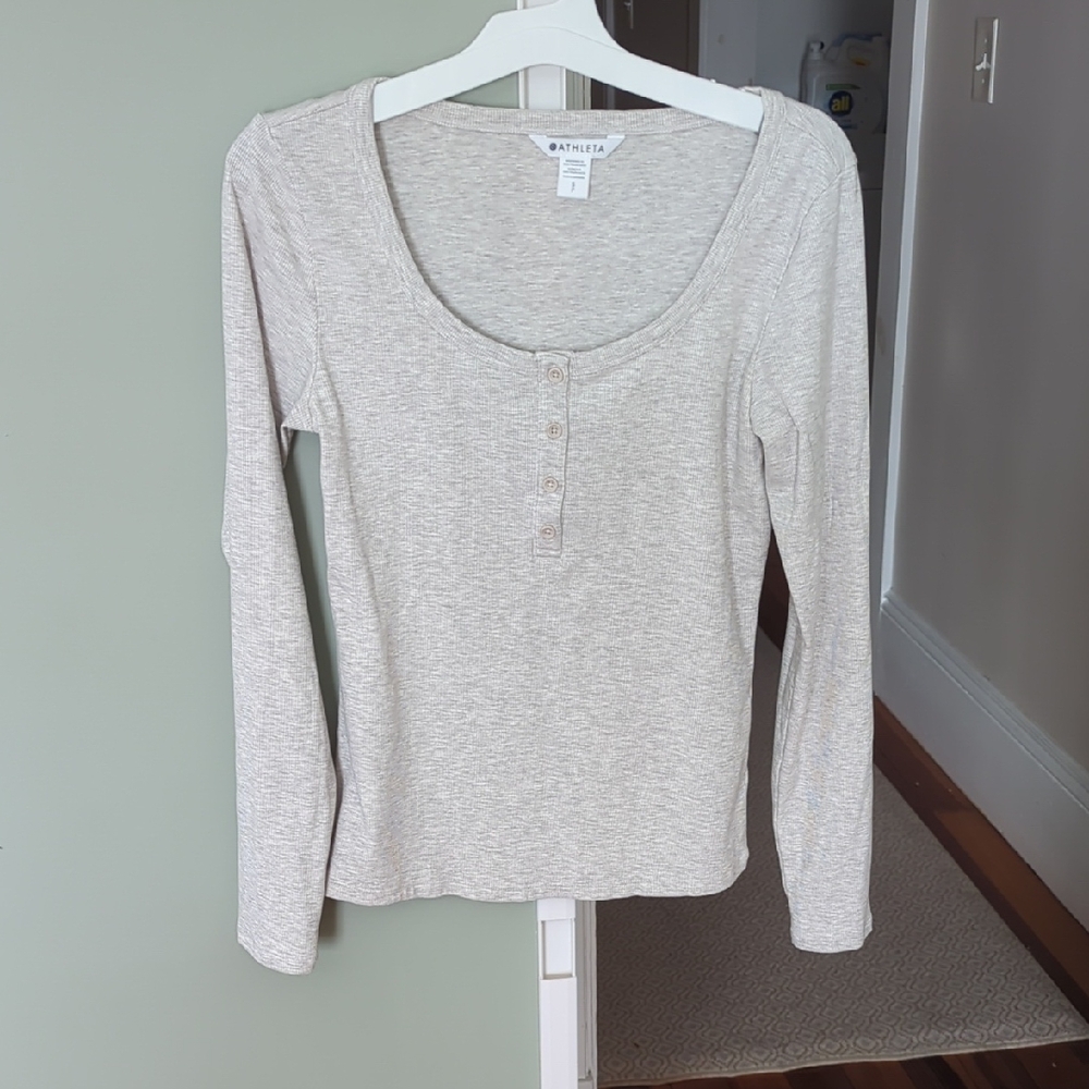 Athleta Long-Sleeve Tee - Henley - S